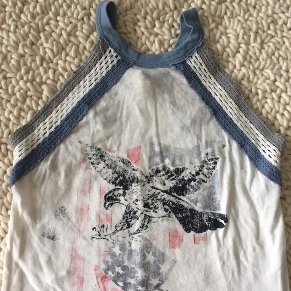 FREE PEOPLE EAGLE CROCHET TANK - Picture 3 of 4
